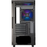 SilverStone Lucid 04 mini tower behuizing Zwart | 2x USB-A | 1x USB-C | RGB | Tempered Glass