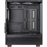 SilverStone Lucid 04 mini tower behuizing Zwart | 2x USB-A | 1x USB-C | RGB | Tempered Glass