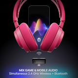 SteelSeries Arctis Nova 7 Wireless Gen 2 over-ear gaming headset Magenta, Pc, 2.4 GHz / Bluetooth