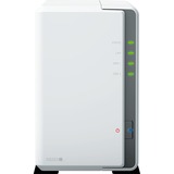 Synology DiskStation DS223j incl. 2x Synology Plus 4 TB harde schijf nas Wit, 2x USB 3.2 Gen 1
