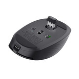 Trust Ozaa Compact Draadloze Muis Oplaadbaar Zwart, 800-3200 Dpi, 2.4GHz, Bluetooth, Stille Knoppen