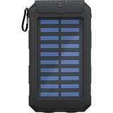 goobay Outdoor Powerbank 8.0 met zonnepaneel  Zwart, 8.000 mAh, 2x USB-A