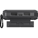 goobay Outdoor Powerbank 8.0 met zonnepaneel  Zwart, 8.000 mAh, 2x USB-A