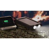 goobay Outdoor Powerbank 8.0 met zonnepaneel  Zwart, 8.000 mAh, 2x USB-A