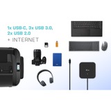 i-tec USB-C HDMI DP Docking Station with Power Delivery 65W + i-tec Universal Charger 77 W Zwart