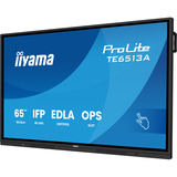 iiyama ProLite TE6513A-B1AG 64.5" 4K Ultra HD Public Display Zwart, Touch, HDMI, DisplayPort, Audio, LAN, WiFi 6, USB-C, Android 14