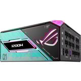 ASUS ROG Thor Platinum III Hatsune Miku Edition modulaire 1200 watt voeding  Zwart, 1x 12V-2x6, 4x PCIe, 1x 12 Pin High Power GPU, 4x PCIe, Kabelmanagement