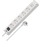 Brennenstuhl Bremounta stekkerdoos 5-voudig met 2 USB C-laadcontactdozen Wit, 5x stekker, 2x USB-C, 2x USB C
