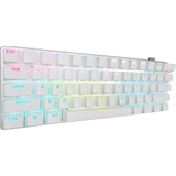Corsair K70 PRO MINI WIRELESS RGB, gaming toetsenbord Wit, US lay-out, Cherry MX Red, 60%, PBT double-shot keycap, RGB