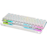 Corsair K70 PRO MINI WIRELESS RGB, gaming toetsenbord Wit, US lay-out, Cherry MX Red, 60%, PBT double-shot keycap, RGB