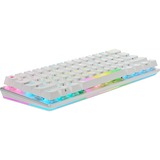 Corsair K70 PRO MINI WIRELESS RGB, gaming toetsenbord Wit, US lay-out, Cherry MX Red, 60%, PBT double-shot keycap, RGB
