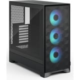 Fractal Design Pop 2 Air RGB midi tower behuizing Zwart | 1x USB-A | 1x USB-C | RGB | Tempered Glass
