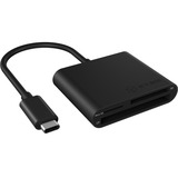 ICY BOX IB-CR301-C3 kaartlezer Zwart, USB Type-C