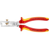 KNIPEX Striptang StriX 13 66 180 VDE Rood/geel, Lengte 180mm, met kartelschroef