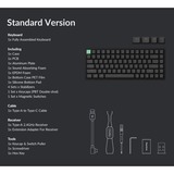Keychron K2 HE-J1 Standard version RGB mechanisch toetsenbord Zwart, US lay-out (QWERTY), Gateron Double-Rail Magnetic Nebula, 75%, RGB, OSA double-shot PBT, hot swap, 2.4GHz | Bluetooth 5.2 | USB-C