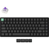 Keychron K2 HE-J1 Standard version, toetsenbord Zwart, US lay-out, Gateron Double-Rail Magnetic Nebula, 75%, RGB, OSA double-shot PBT, hot swap, 2.4GHz | Bluetooth 5.2 | USB-C