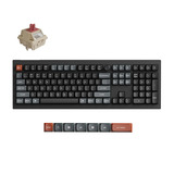 Keychron V6 Ultra 8K Wireless Custom Mechanical Keyboard Zwart, US lay-out (QWERTY), Keychron Silk POM Red, 100%, 100%, RGB, Hot swap, 2.4 GHz / Bluetooth 5.3 / USB-C