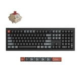 Keychron V6 Ultra 8K Wireless Custom Mechanical Keyboard, toetsenbord Zwart, US lay-out, Keychron Silk POM Red, 100%, RGB, Hot swap, 2.4 GHz / Bluetooth 5.3 / USB-C