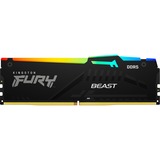 Kingston 16 GB DDR5-5200 werkgeheugen Zwart, KF552C40BBA-16, Fury Beast RGB