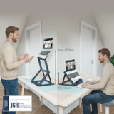 Leitz Ergo 2 in 1 Laptopstandaard Donkergrijs