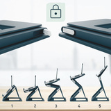 Leitz Ergo 2 in 1 Laptopstandaard Donkergrijs