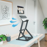 Leitz Ergo 2 in 1 Laptopstandaard Donkergrijs