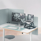 Leitz Ergo 2 in 1 Laptopstandaard Donkergrijs