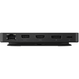 Lenovo USB-C-Travel Dock voor 2 schermen (met adapter) dockingstation Zwart