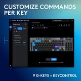 Logitech G915 X LIGHTSPEED Low-Profile RGB mechanisch gaming toetsenbord Zwart, US-International lay-out (QWERTY), GL Tactile, 100%, Double-Shot PBT, LIGHTSPEED