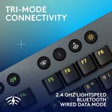 Logitech G915 X LIGHTSPEED Low-Profile RGB mechanisch gaming toetsenbord Zwart, US-International lay-out (QWERTY), GL Tactile, 100%, Double-Shot PBT, LIGHTSPEED