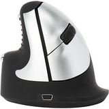 R-Go Tools HE Break ergonomische muis Zwart/zilver, 2400dpi, Links, Medium (Handlengte 165-185mm), bluetooth