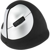 R-Go Tools HE Mouse M Links Draadloos Zwart/zilver, 1750dpi, Medium (Handlengte 165-185mm)