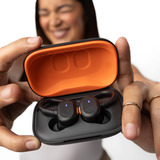 Skullcandy Push Active True Wireless Active Earbuds  headset Zwart/oranje, Bluetooth® v5.2
