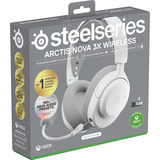 SteelSeries Arctis Nova 3X Wireless over-ear gaming headset Wit, 2.4 GHz / Bluetooth 5.3, Pc, Xbox Series X|S, Xbox One, Switch