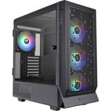 Thermaltake Ceres 500 TG ARGB midi tower behuizing Zwart | 2x USB-A | 1x USB-C | Tempered Glass