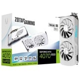 ZOTAC GeForce RTX 4070 SUPER Twin Edge OC White Edition grafische kaart Wit, DLSS 3, 3x DisplayPort, 1x HDMI 2.1