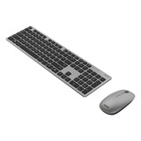 ASUS W5000 Wireless Keyboard and Mouse Set desktopset Grijs, US lay-out (QWERTY), Rubberdome, 100%, 800 - 1600 DPI, 2.4 GHz