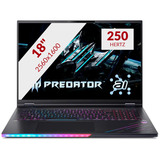 Acer Predator Helios 18 AI PH18-73-95WR 18"  gaming laptop Zwart | Core Ultra 9 275HX | RTX 5080 | 64 GB | 5 TB SSD