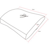 Arozzi Lumbar Support Black Velour - Horizontal Straps inlegkussen Zwart