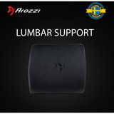 Arozzi Lumbar Support Black Velour - Horizontal Straps inlegkussen Zwart