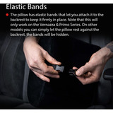 Arozzi Lumbar Support Black Velour - Horizontal Straps inlegkussen Zwart