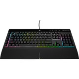 Corsair  K55 RGB PRO XT, gaming toetsenbord Zwart, US lay-out, Membraan, RGB-leds