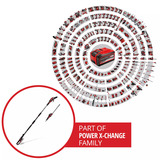 EINHELL Accu Telescoop Heggenschaar GP-HH 18/50 Li T BL-Solo Rood/zwart, Accu en oplader niet inbegrepen