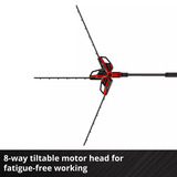 EINHELL Accu Telescoop Heggenschaar GP-HH 18/50 Li T BL-Solo Rood/zwart, Accu en oplader niet inbegrepen