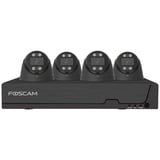 Foscam PoE Kit FN9108E-T4-2T beveiligingsset beveiligingscamera Zwart