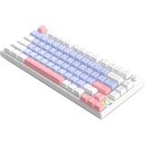 HelloGanss HS75T GC05 RGB mechanisch toetsenbord Wit, US lay-out (QWERTY), Gateron Yellow, 75%, RGB leds, PBT Doubleshot keycaps, hot swap, 2,4 GHz | Bluetooth | USB-C