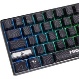 Higround BLACKICE Base 65 Keyboard, gaming toetsenbord Zwart/wit, US lay-out, Gateron KS-37B, 65%, RGB leds, Dye-sub PBT, Hot-swap