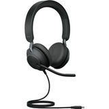 Jabra JBR Evolve2 40 SE Stereo USB-C UC on-ear headset Zwart