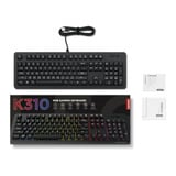 Lenovo Legion K310 RGB gaming toetsenbord Zwart, US lay-out (QWERTY), Membraan, 100%, Membraan switch, RGB, USB