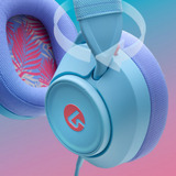 PowerA LucidSound LS10 bedrade gamingheadset - Oceaangolven over-ear gaming headset Lichtblauw/paars, PlayStation 5, PlayStation 4, Xbox Series X|S, Xbox One, PC, mobiel